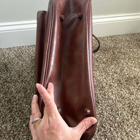 Vintage Interpur Designer Collection Brown Zipper Tote Shoulder Travel Bag - Picture 10 of 16